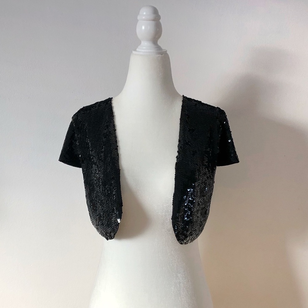 Betsey Johnson Sequined Shrug